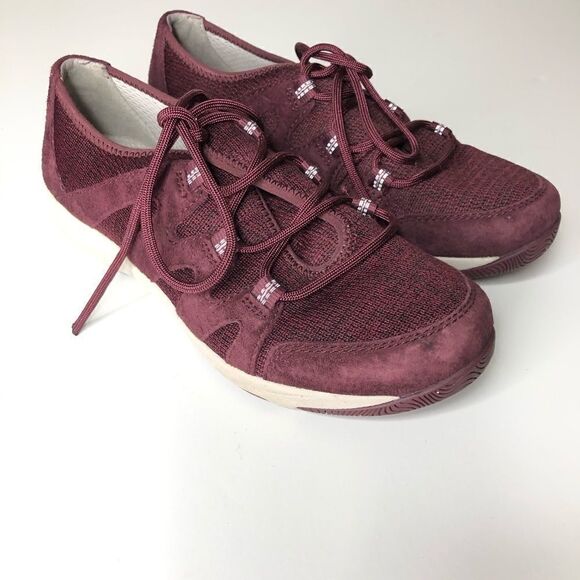 Dansko Sz EU 38 Sneakers Leather Maroon - Picture 1 of 5